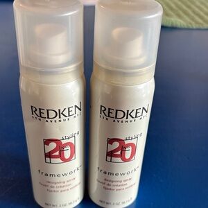 Redken Framework No. 20 Designing Spray - White with Red Logo (2-pack)